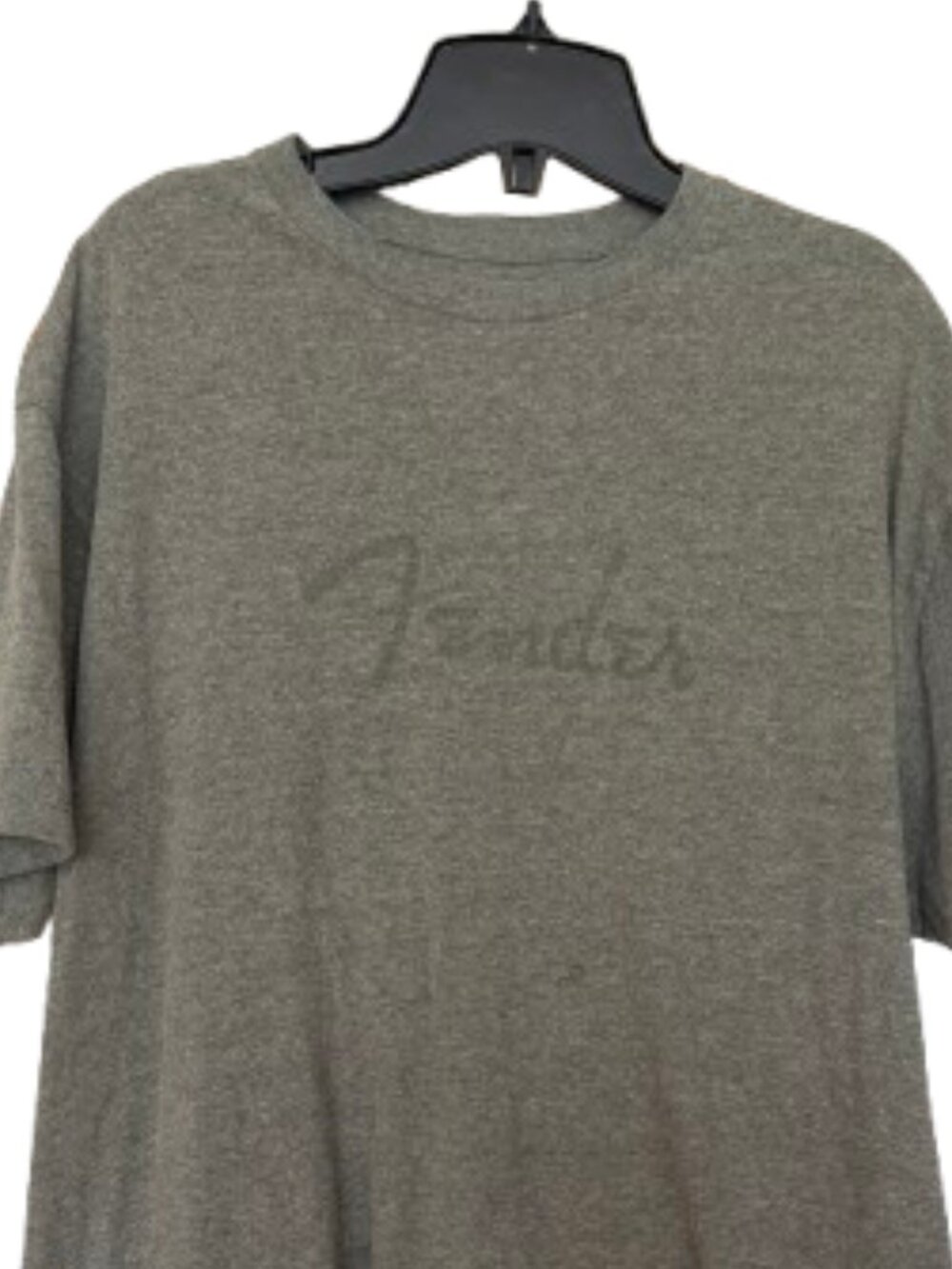 Fender Guitars Spaghetti Logo Green Grey Short Sleeves T-Shirt, XL